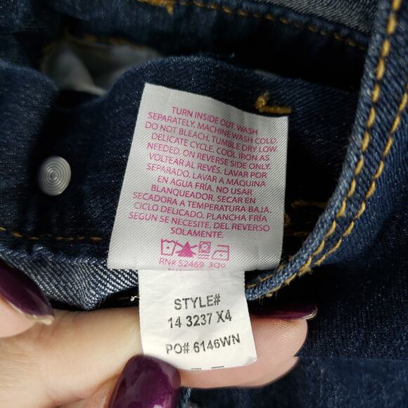 Y2K Rolled Hem Denim Bib Shortalls Overalls Blue Relaxed Fit Size S Western Boho - Picture 8 of 8